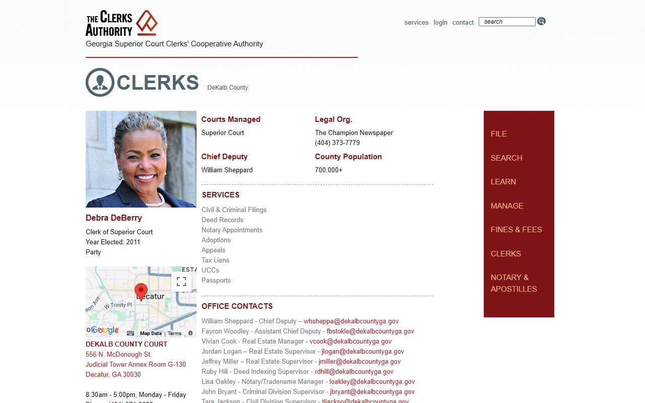 GSCCCA Dodge County clerk page for criminal court records access