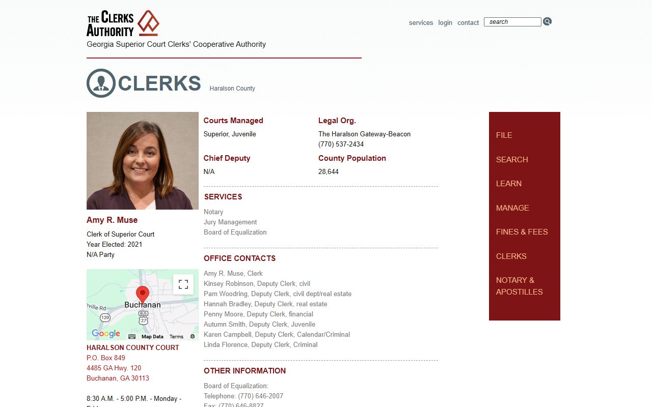 GSCCCA Hancock County clerk page for criminal court records access