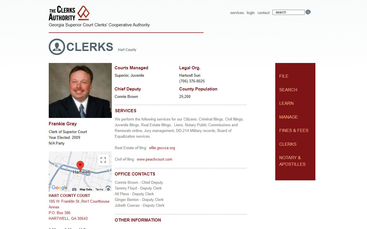 GSCCCA Harris County clerk page for criminal court records access