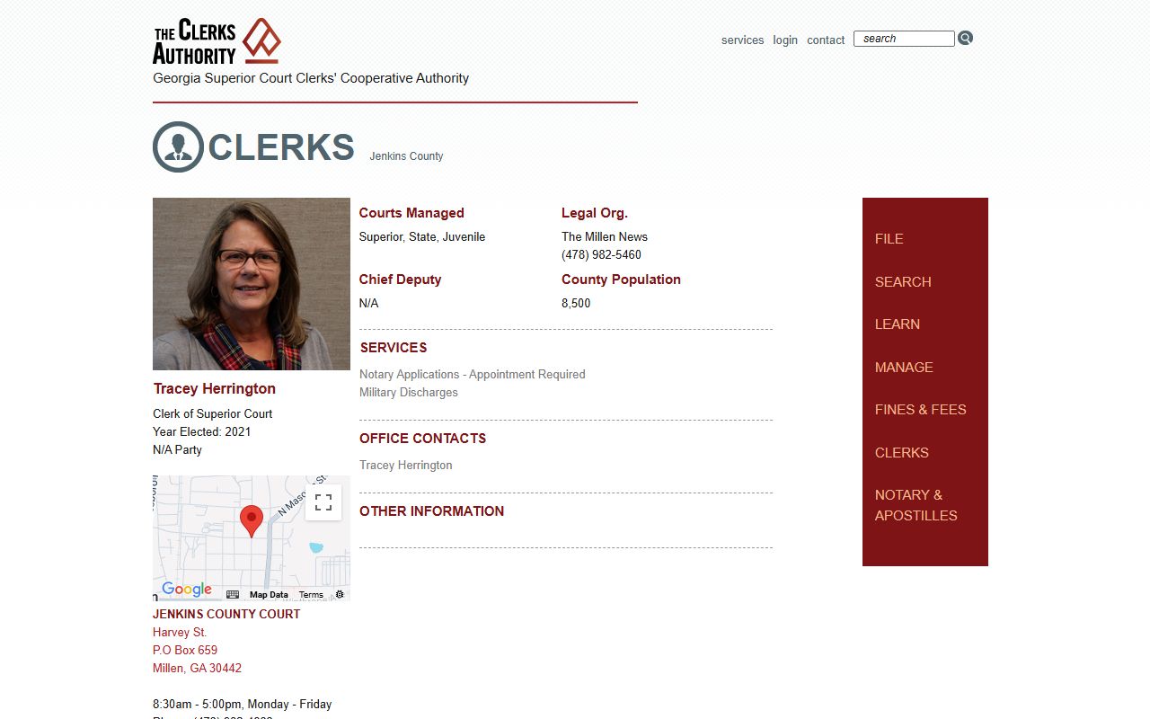 GSCCCA Jefferson County clerk page for criminal court records