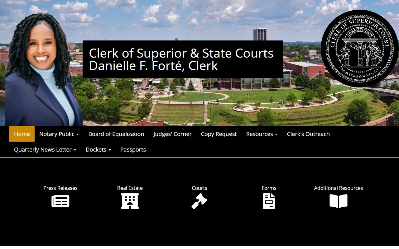 Muscogee Courts portal for criminal court records in Columbus Georgia