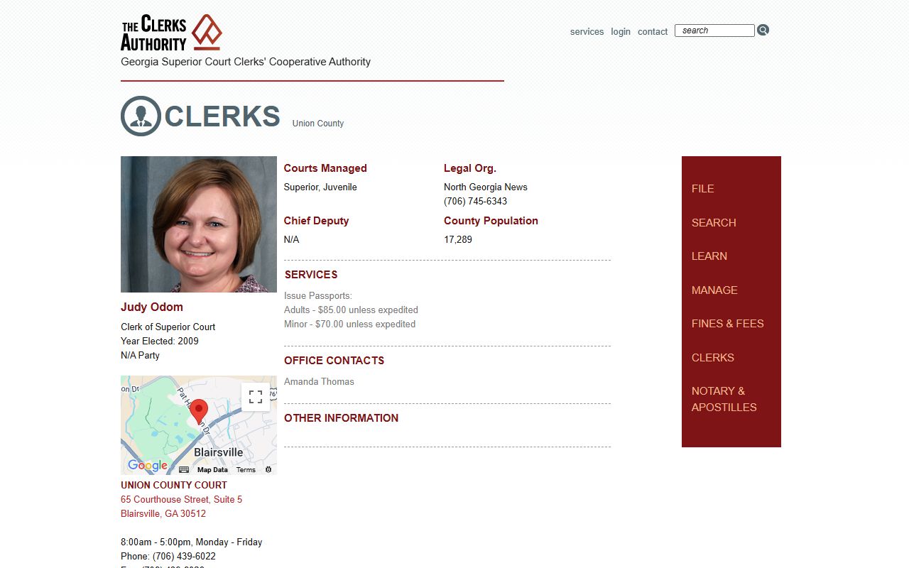 GSCCCA Treutlen County clerk page for criminal court records