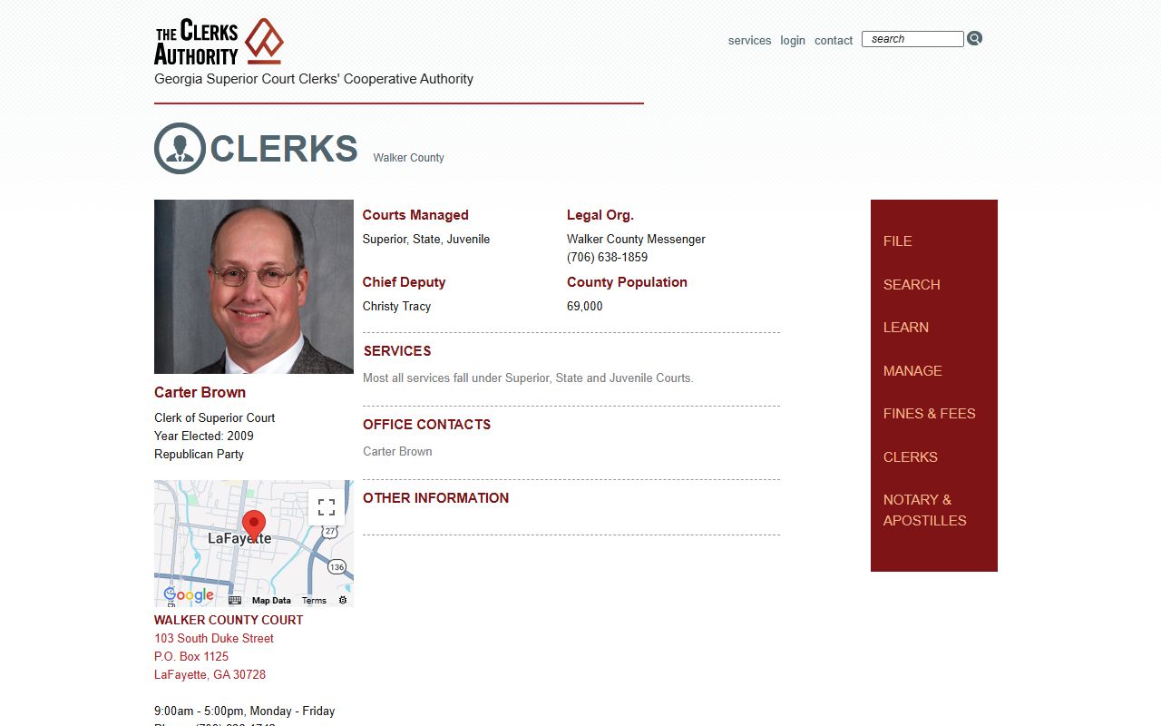 GSCCCA Twiggs County clerk page for criminal court records