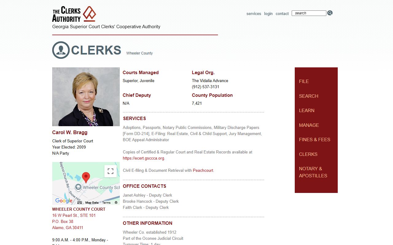 GSCCCA Warren County clerk page for criminal court records